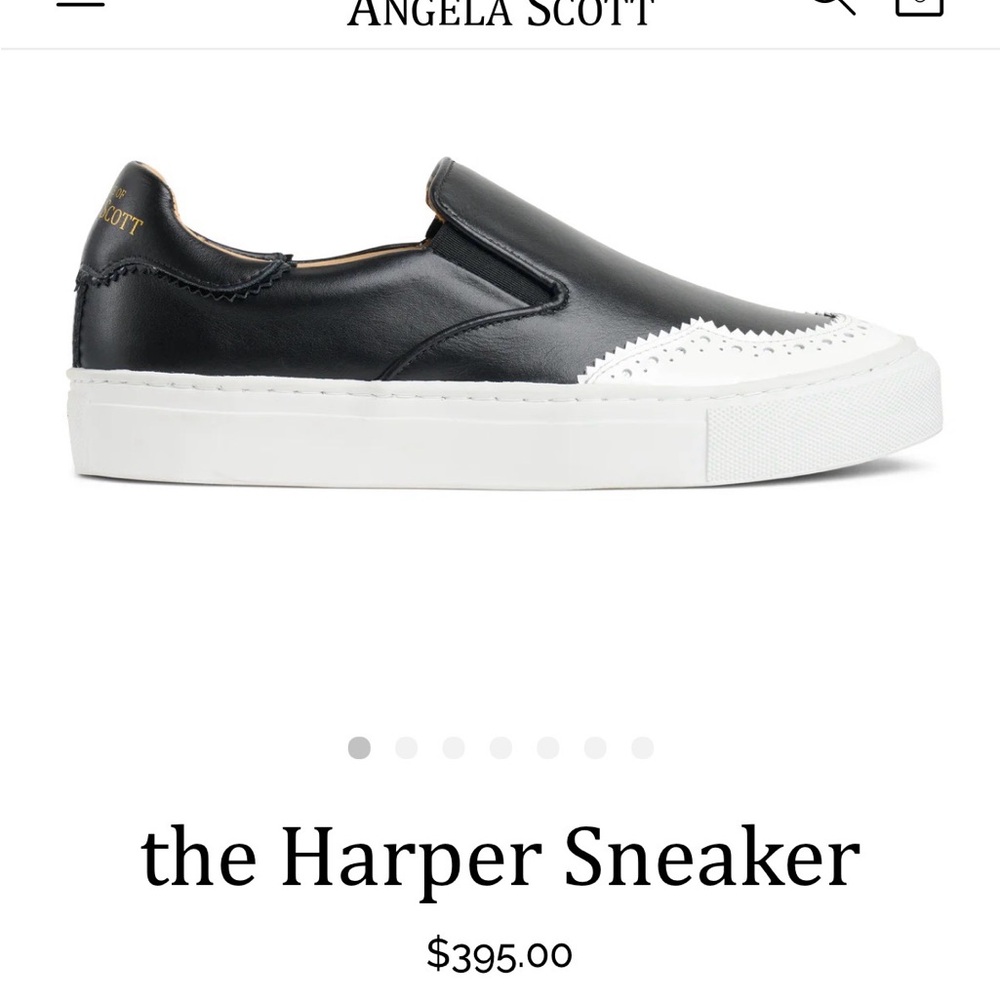 Angela Scott Harper Black and White Sneakers